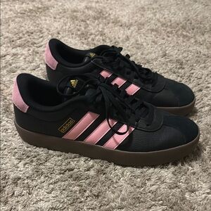 Adidas Black and Pink inter Miami colors; Casual Sneakers; size 13 US